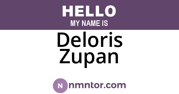 Deloris Zupan