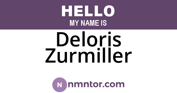 Deloris Zurmiller