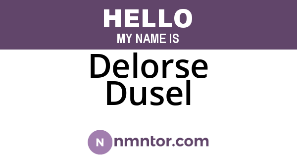 Delorse Dusel