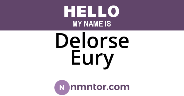 Delorse Eury