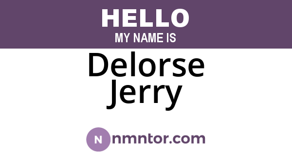 Delorse Jerry