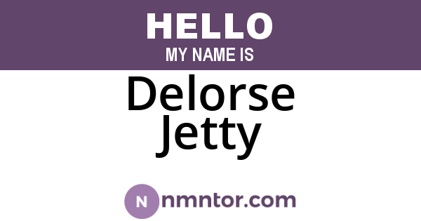 Delorse Jetty
