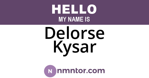 Delorse Kysar