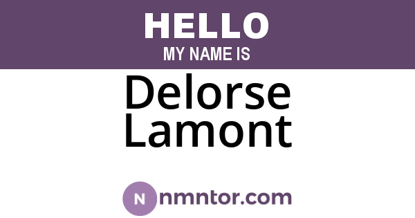 Delorse Lamont