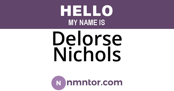 Delorse Nichols