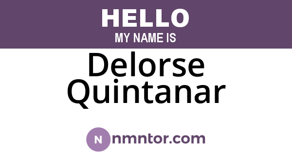 Delorse Quintanar