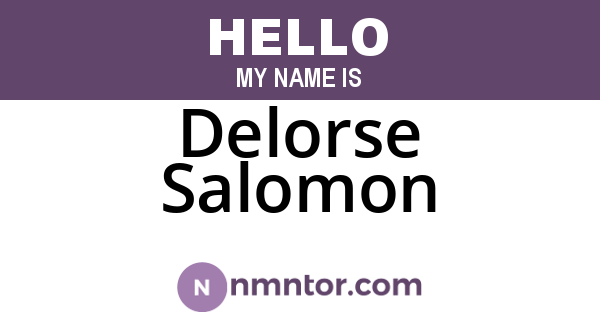 Delorse Salomon