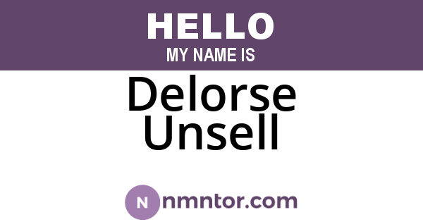 Delorse Unsell