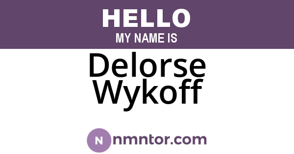 Delorse Wykoff