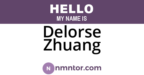 Delorse Zhuang