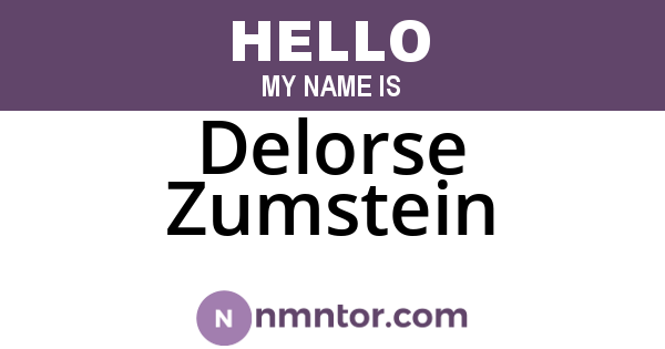 Delorse Zumstein