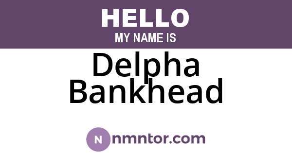 Delpha Bankhead