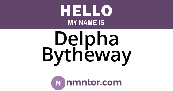 Delpha Bytheway