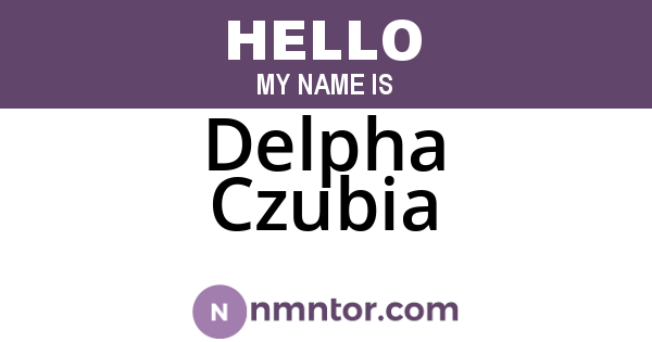 Delpha Czubia