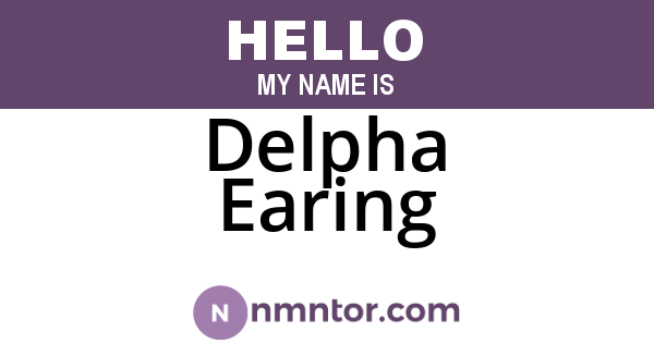 Delpha Earing