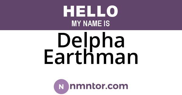Delpha Earthman