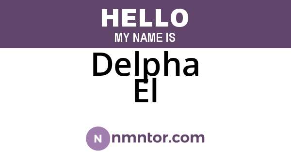 Delpha El