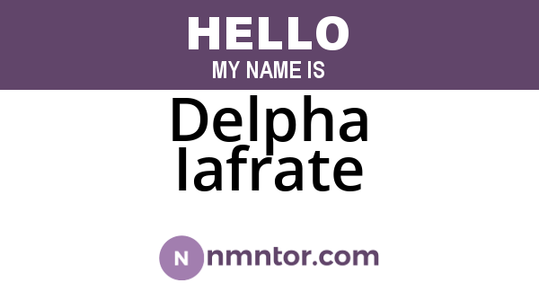 Delpha Iafrate