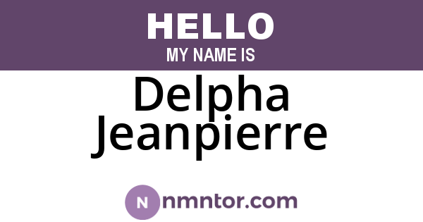 Delpha Jeanpierre