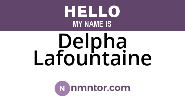 Delpha Lafountaine