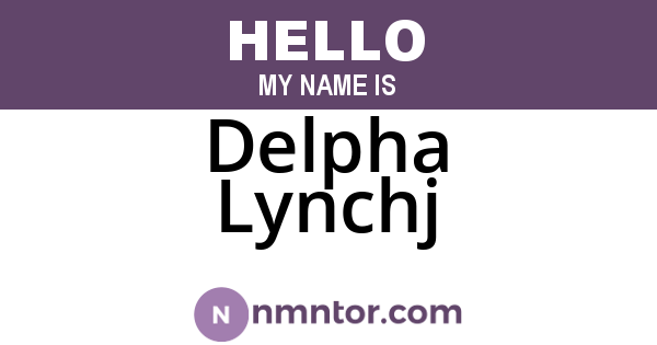 Delpha Lynchj