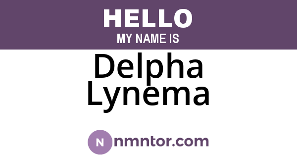 Delpha Lynema