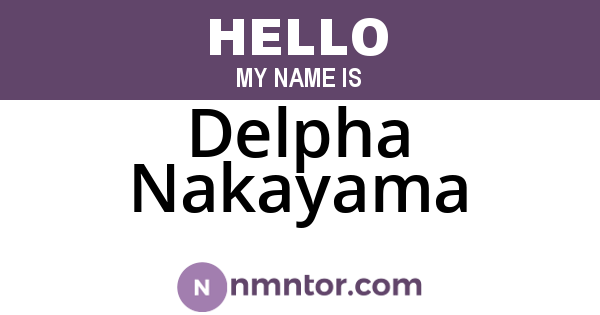 Delpha Nakayama