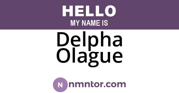 Delpha Olague