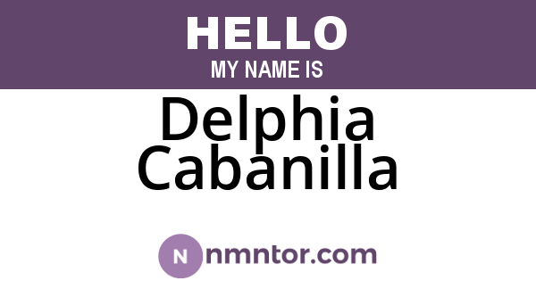 Delphia Cabanilla