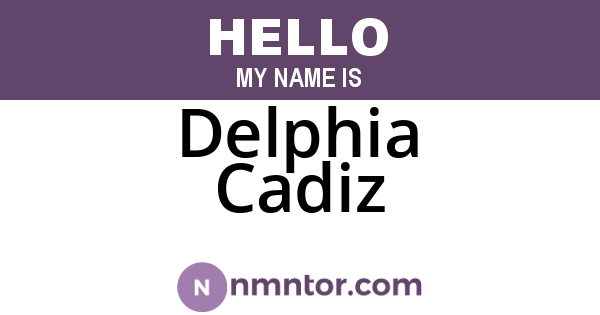 Delphia Cadiz