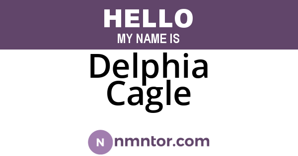 Delphia Cagle