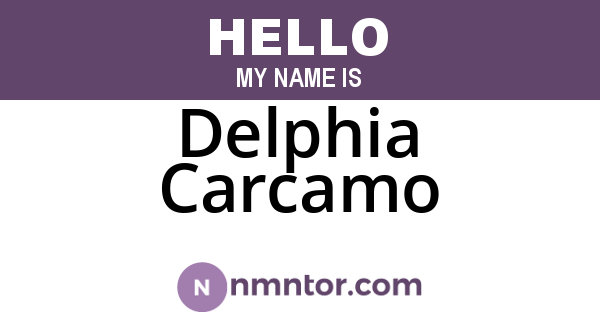 Delphia Carcamo