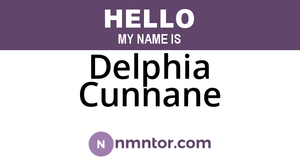 Delphia Cunnane