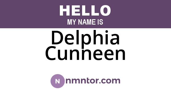 Delphia Cunneen