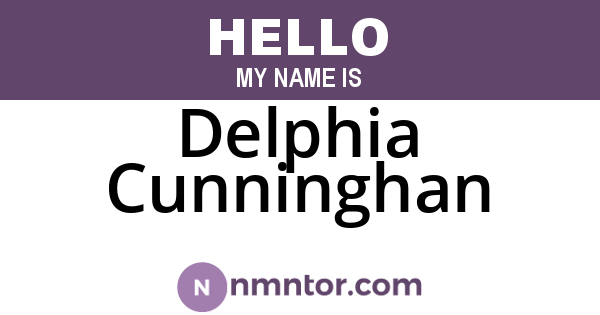 Delphia Cunninghan