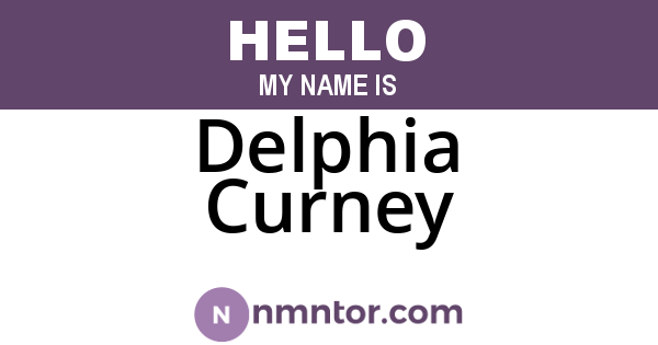 Delphia Curney