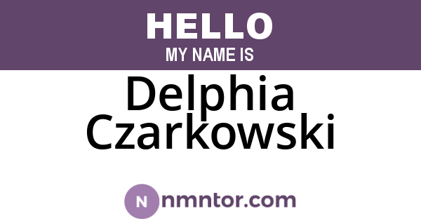 Delphia Czarkowski