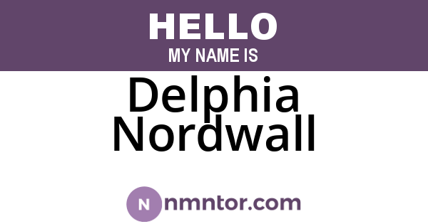 Delphia Nordwall