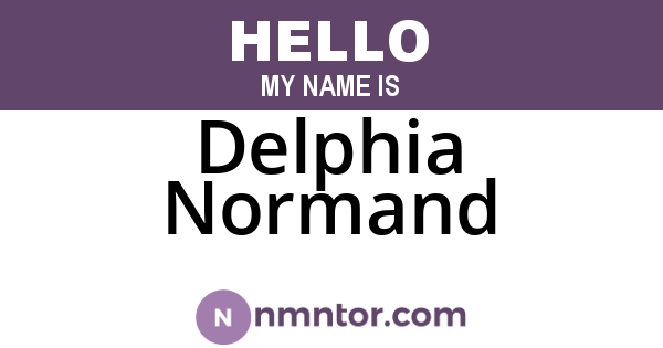 Delphia Normand