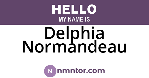 Delphia Normandeau