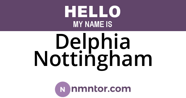 Delphia Nottingham