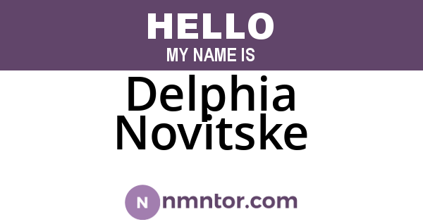 Delphia Novitske