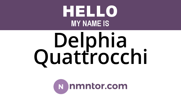 Delphia Quattrocchi