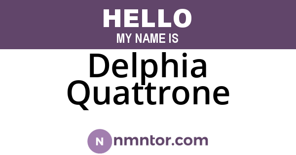 Delphia Quattrone