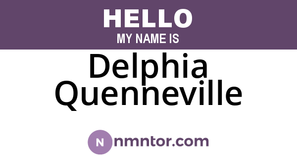 Delphia Quenneville