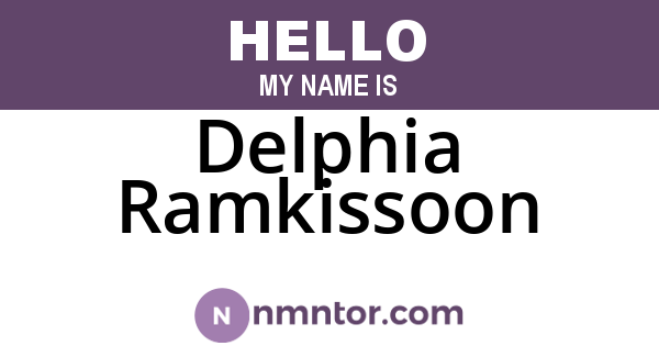 Delphia Ramkissoon