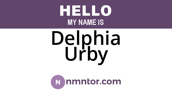Delphia Urby