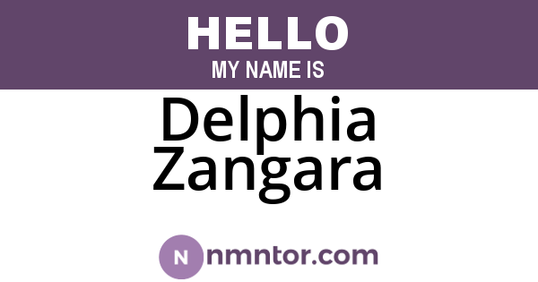 Delphia Zangara