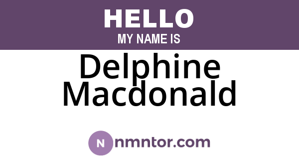 Delphine Macdonald