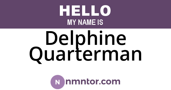 Delphine Quarterman